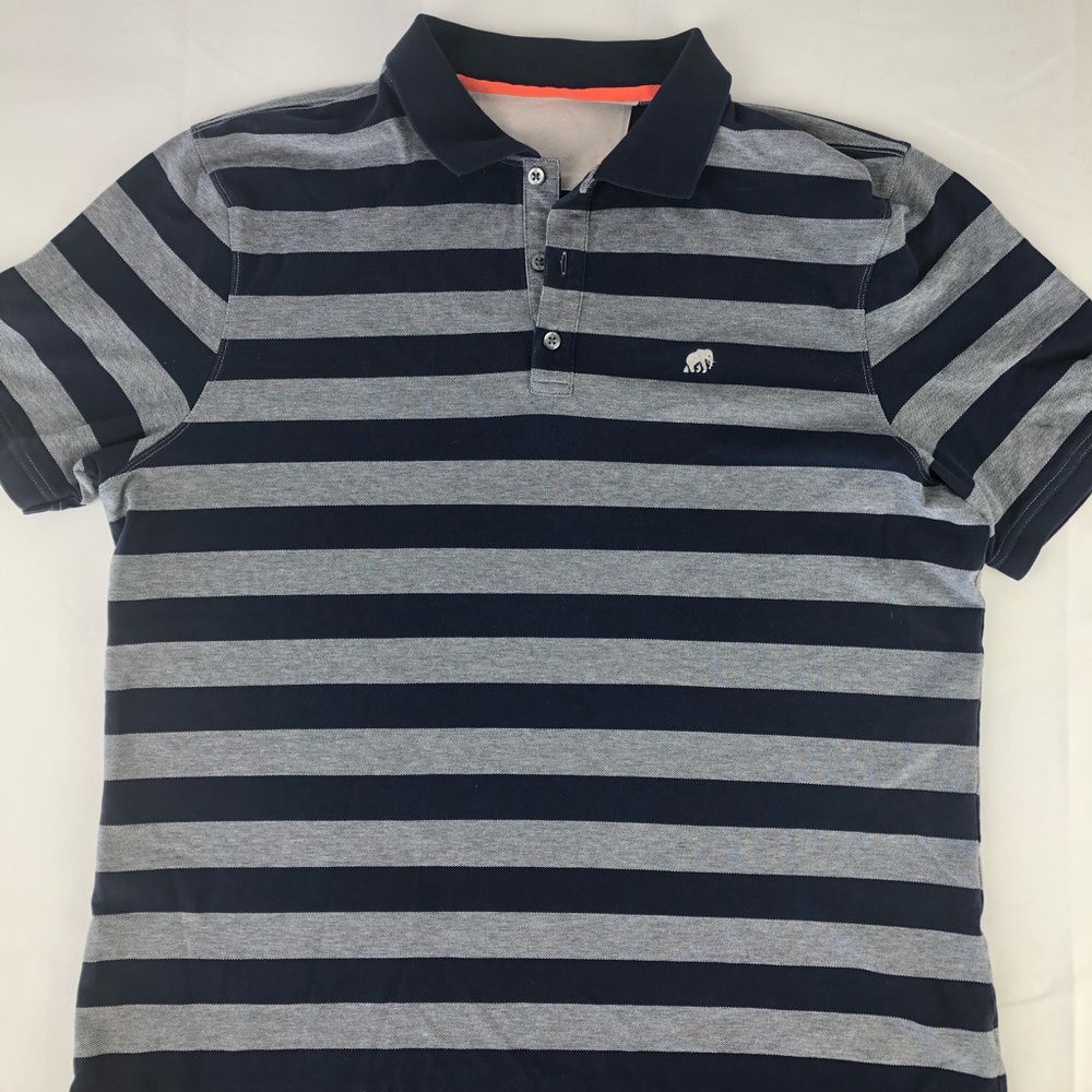 Banana Republic Classic Navy Heavy Wide Striped SS